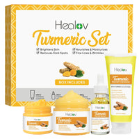 turmeric skincare set brightening acne kit