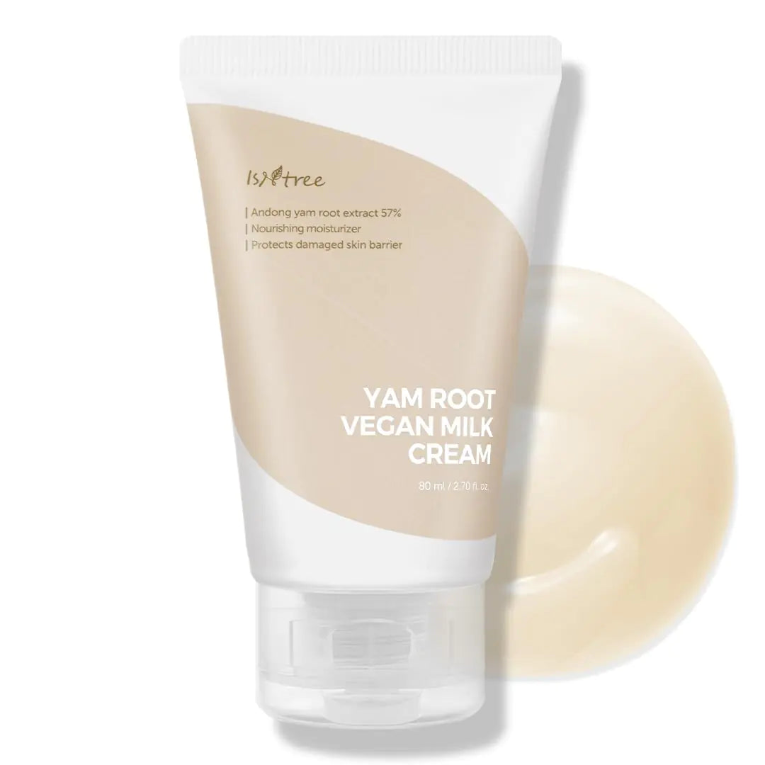 IsNtree Yam Root Vegan Milk Cream 80ml – Vegan Korean Moisturizer