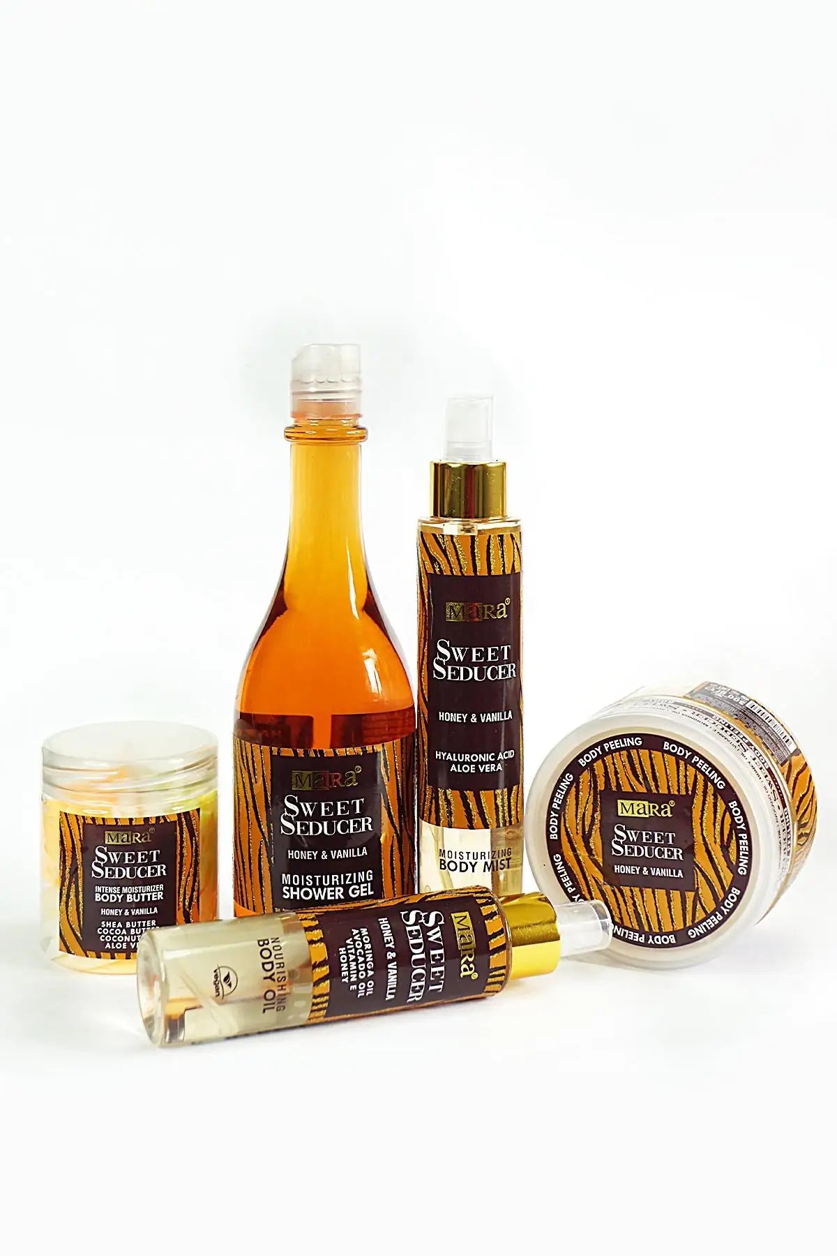 mara sweet seducer honey vanilla skincare set