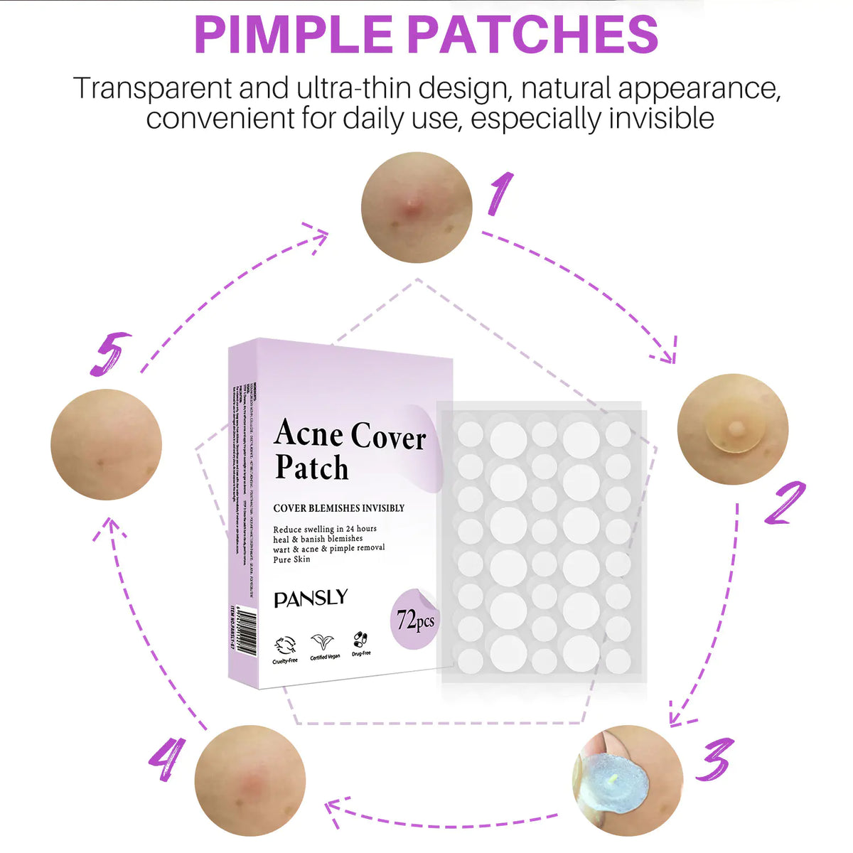 acne patch skin care product front view